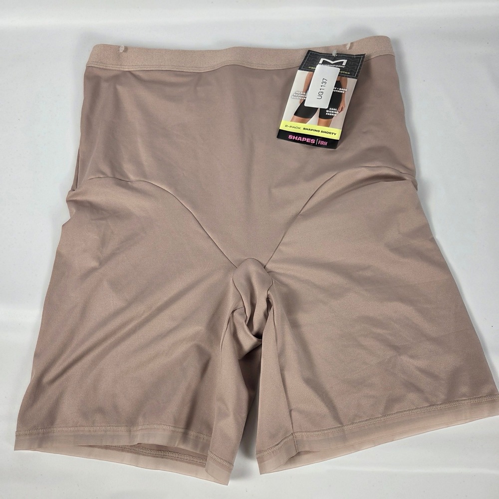 Maidenform Firm Control Shaping Shorty Nude Seamless Tummy Smoothing Large NWT
